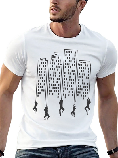 City Climber Graphic Tee - Urban Adventure Shirt