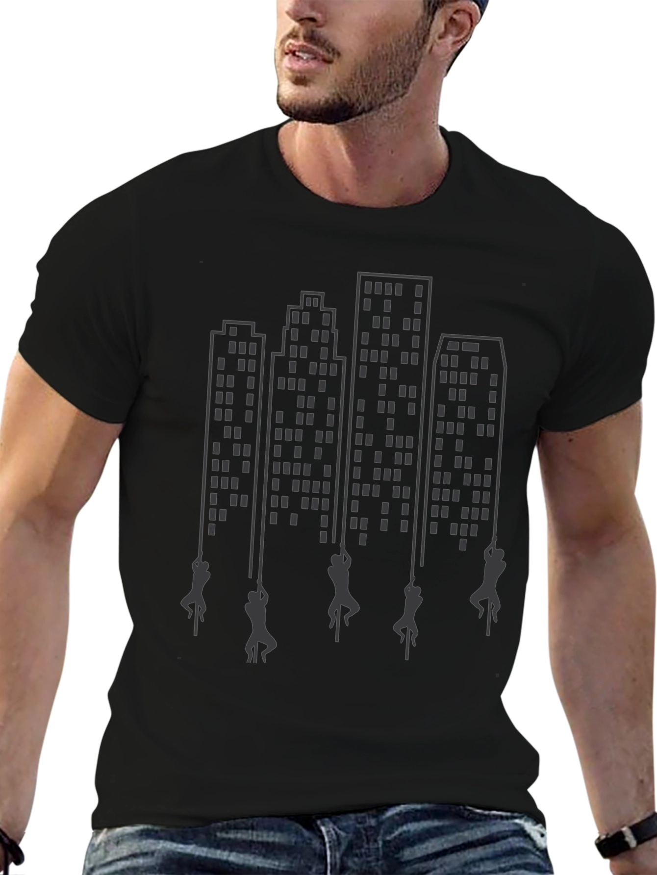 City Climber Graphic Tee - Urban Adventure Shirt