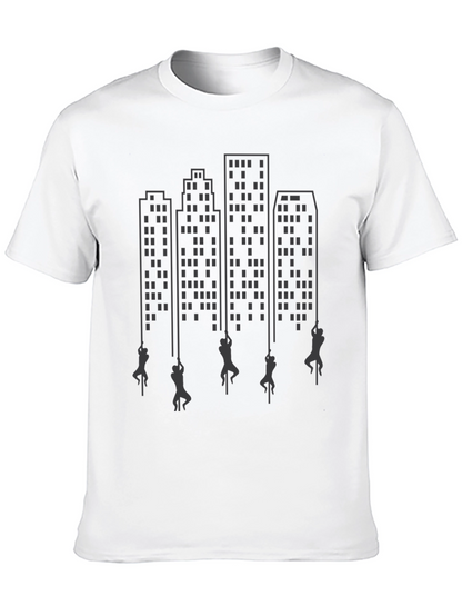 City Climber Graphic Tee - Urban Adventure Shirt