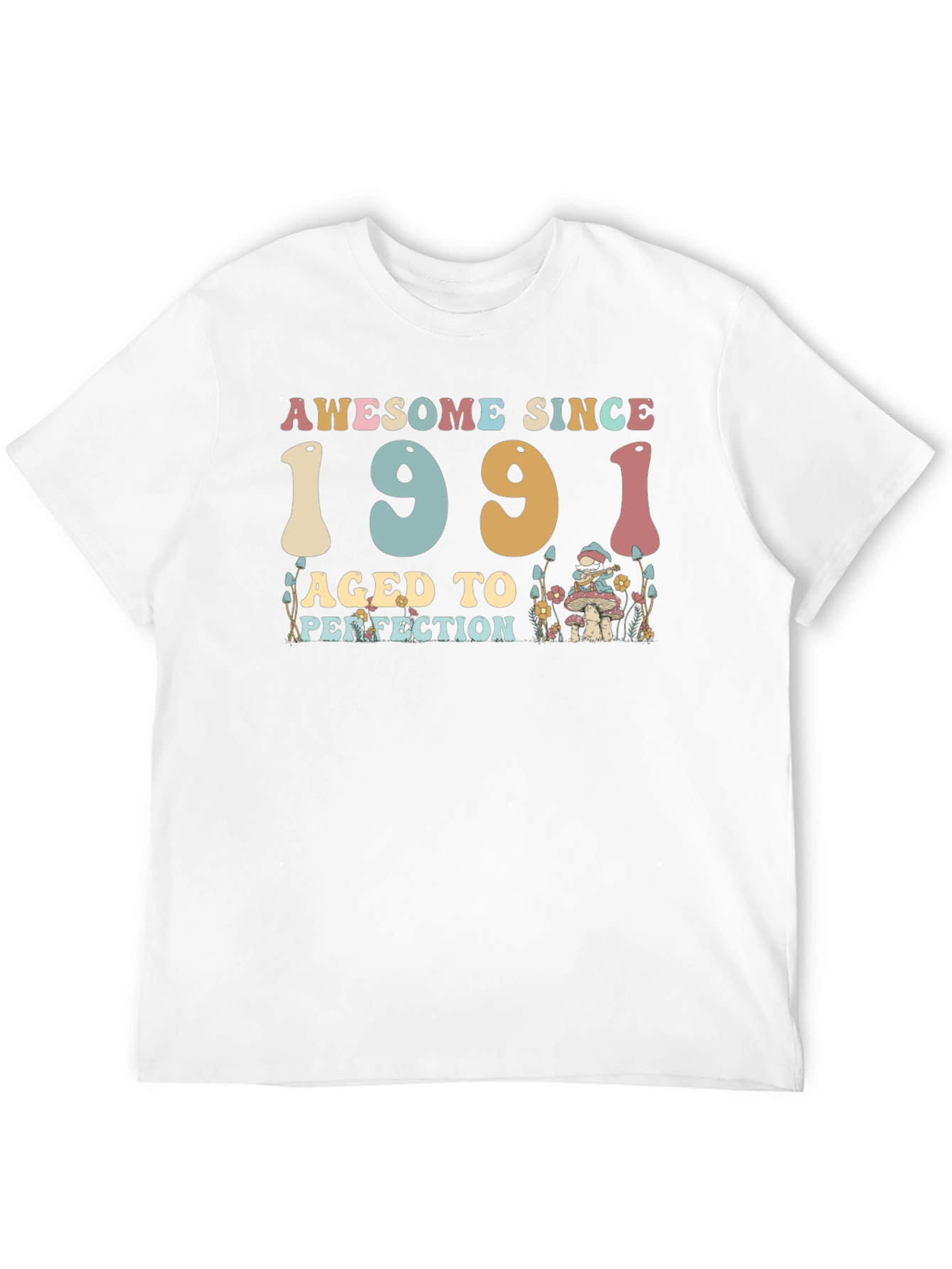 Awesome Since 1991 Aged to Perfection Black T-Shirt