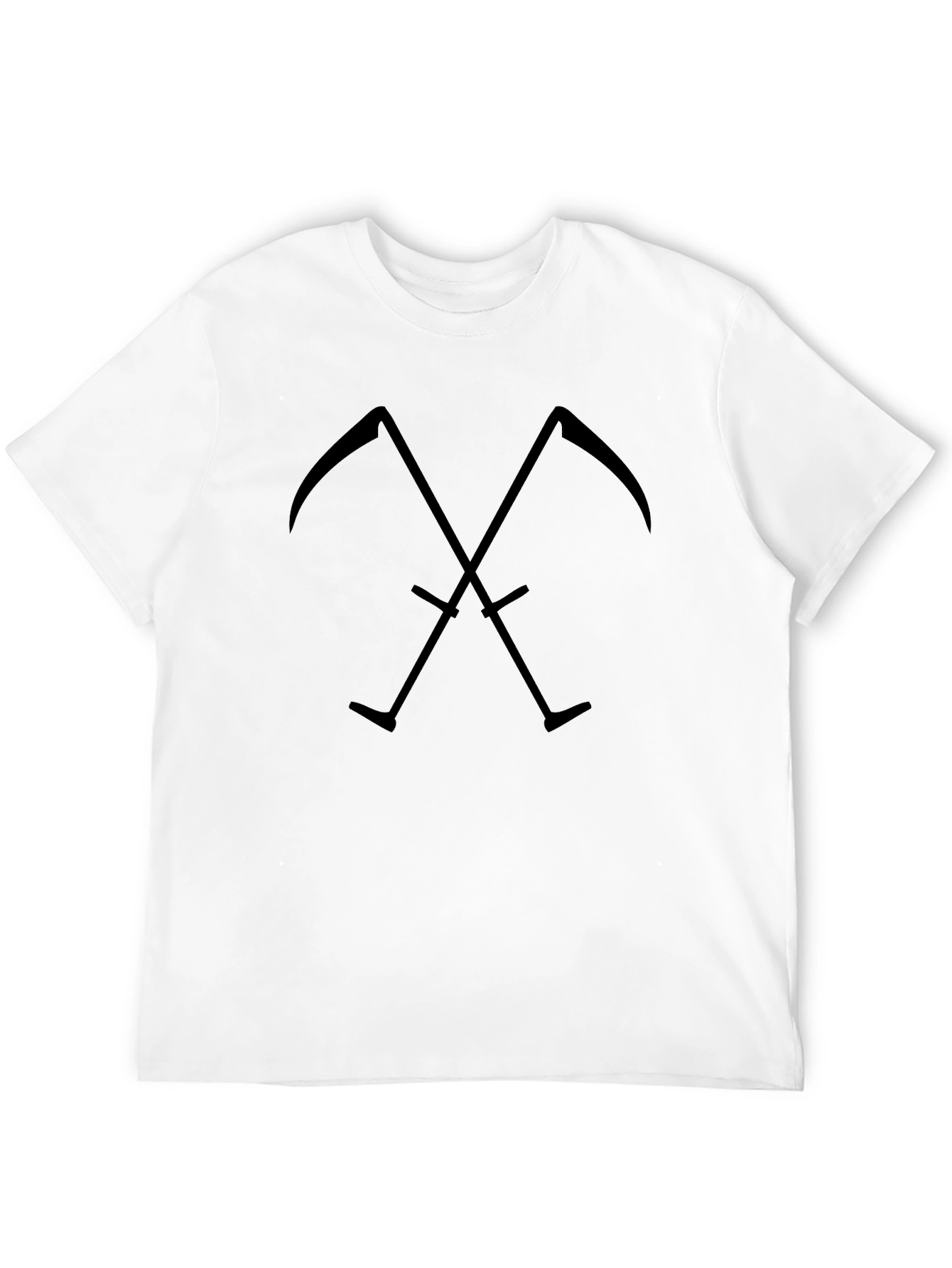 Grim Reaper Scythes Crossed Graphic T-Shirt
