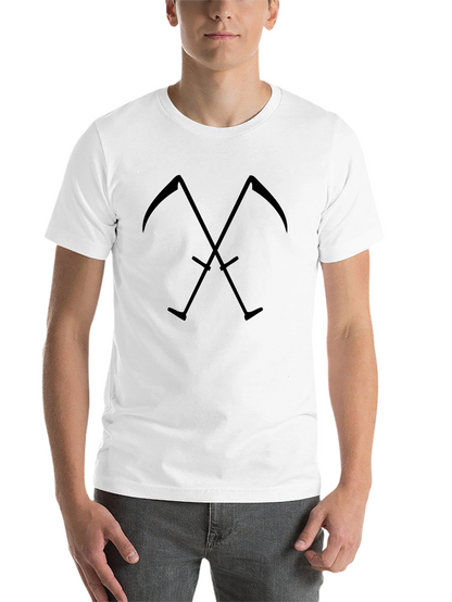 Grim Reaper Scythes Crossed Graphic T-Shirt