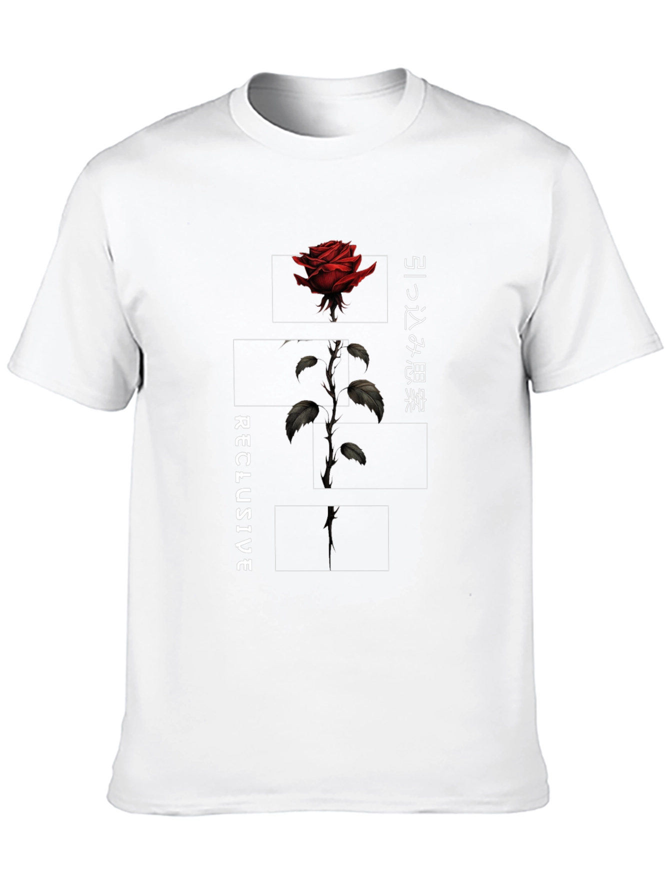 Reclusive Rose Graphic Tee - Black