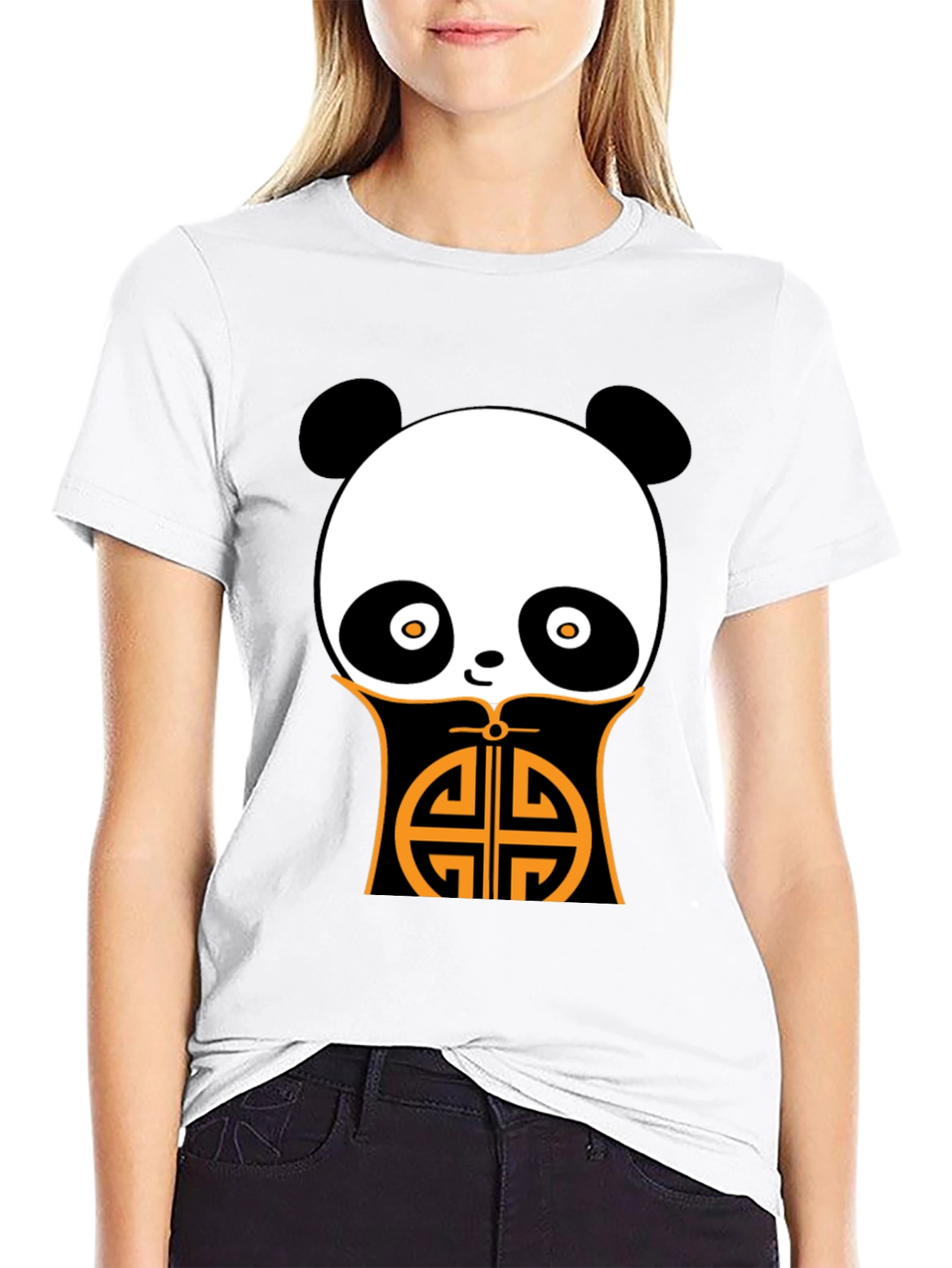 Panda Graphic Black Tee