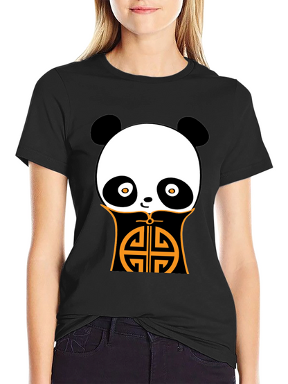 Panda Graphic Black Tee