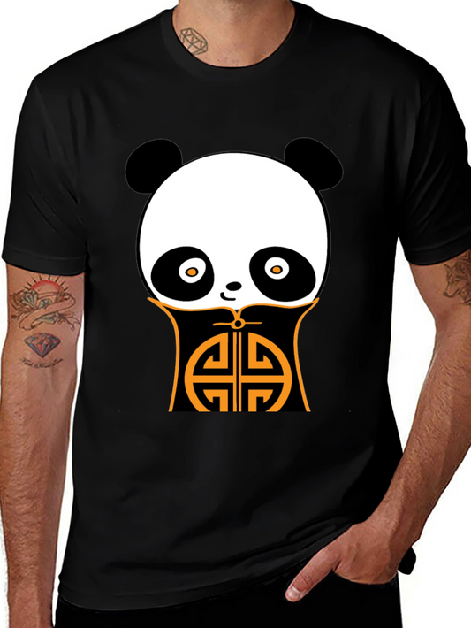 Panda Graphic Black Tee