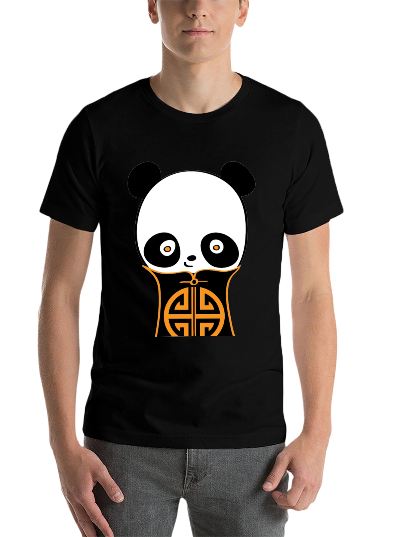 Panda Graphic Black Tee