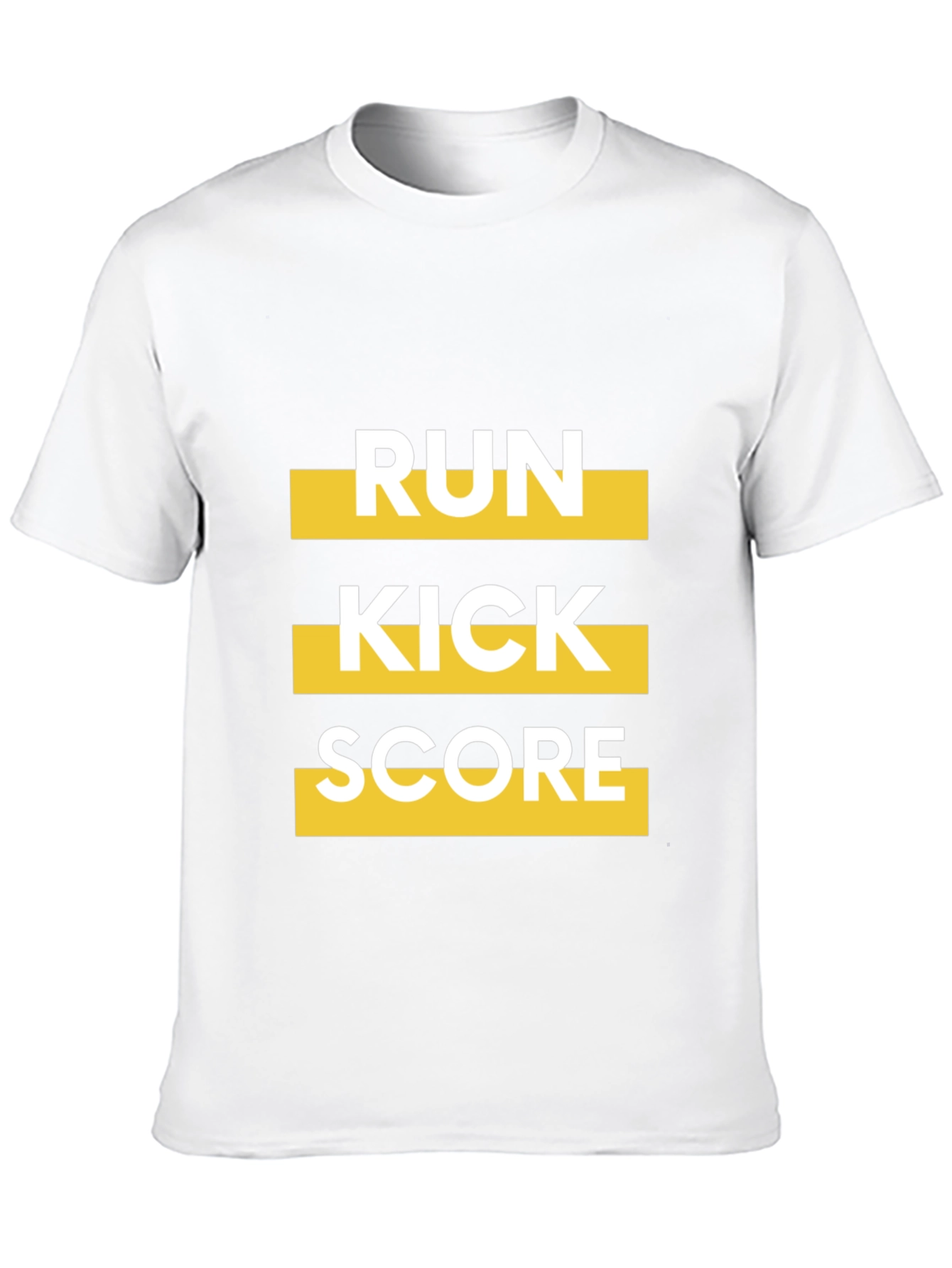 Run Kick Score Black Graphic Tee