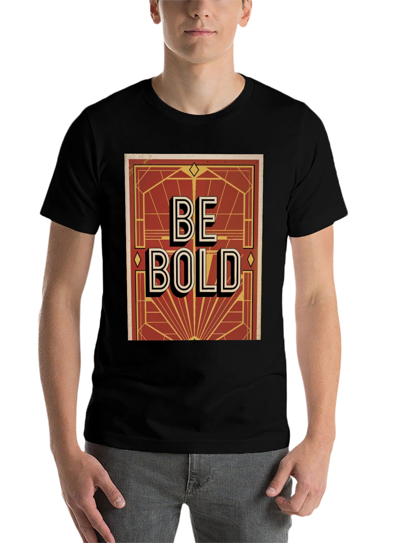 Be Bold Graphic Print Mens T-Shirt