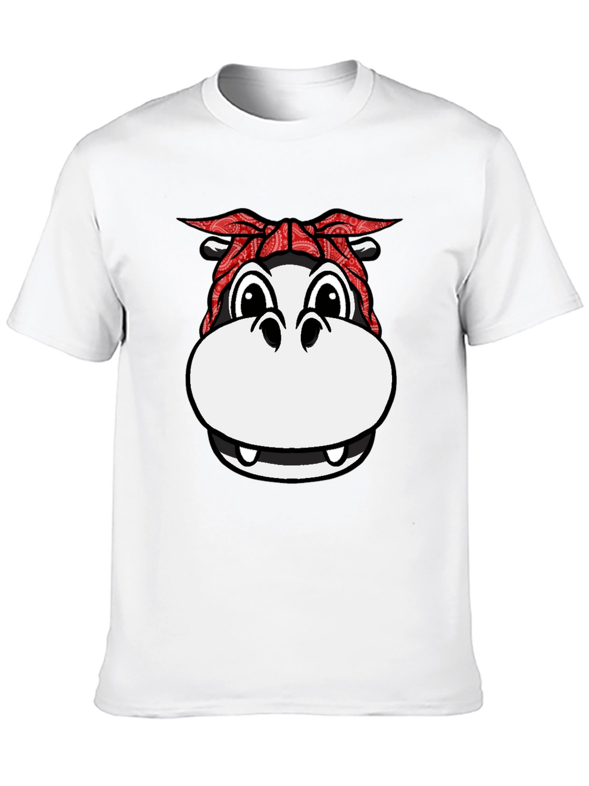 Gangster Hippo T-Shirt - Funny Animal Graphic Tee