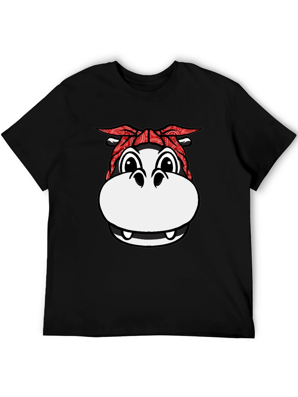 Gangster Hippo T-Shirt - Funny Animal Graphic Tee