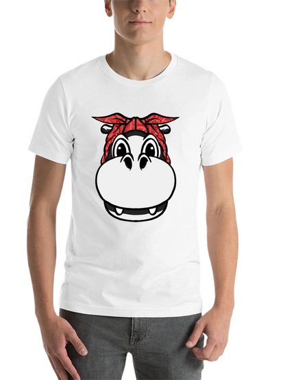 Gangster Hippo T-Shirt - Funny Animal Graphic Tee