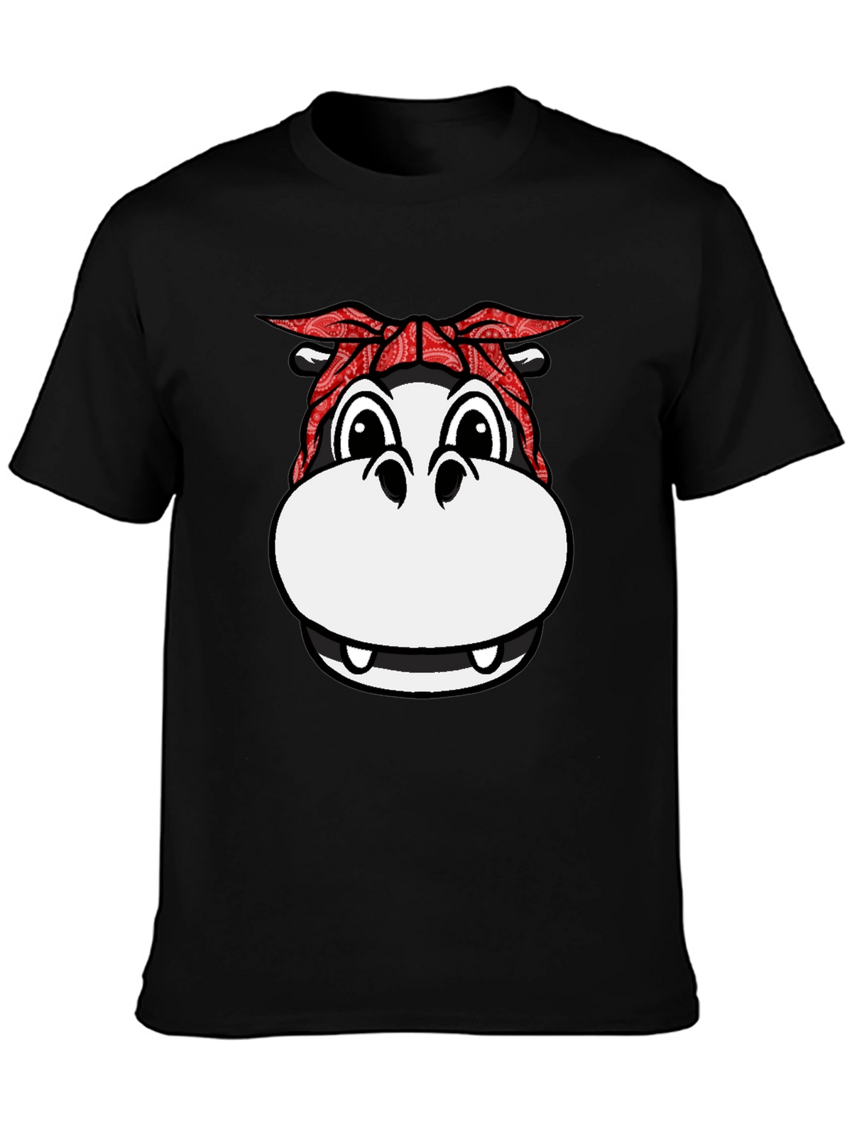 Gangster Hippo T-Shirt - Funny Animal Graphic Tee