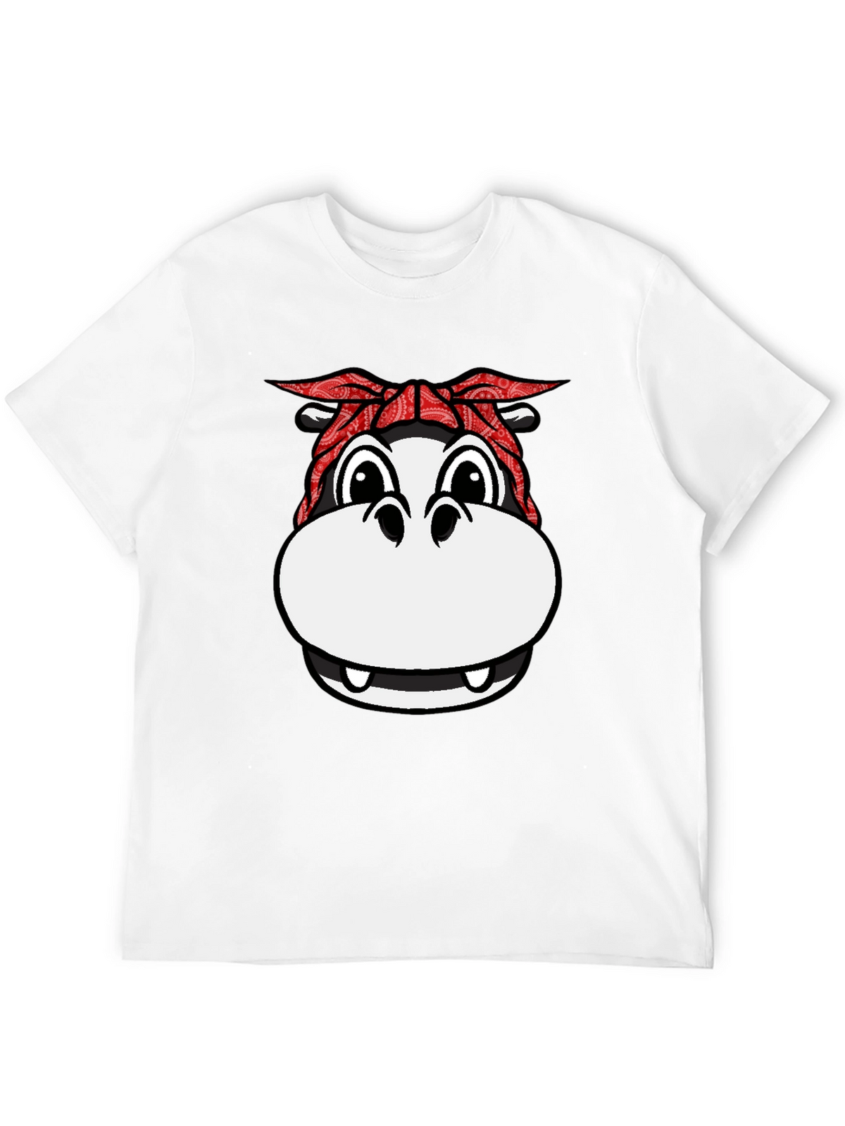 Gangster Hippo T-Shirt - Funny Animal Graphic Tee