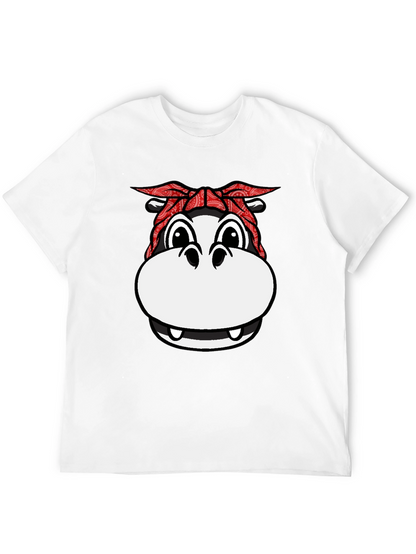 Gangster Hippo T-Shirt - Funny Animal Graphic Tee