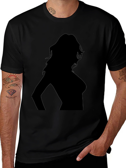 Silhouette Tee - Sleek Black T-Shirt