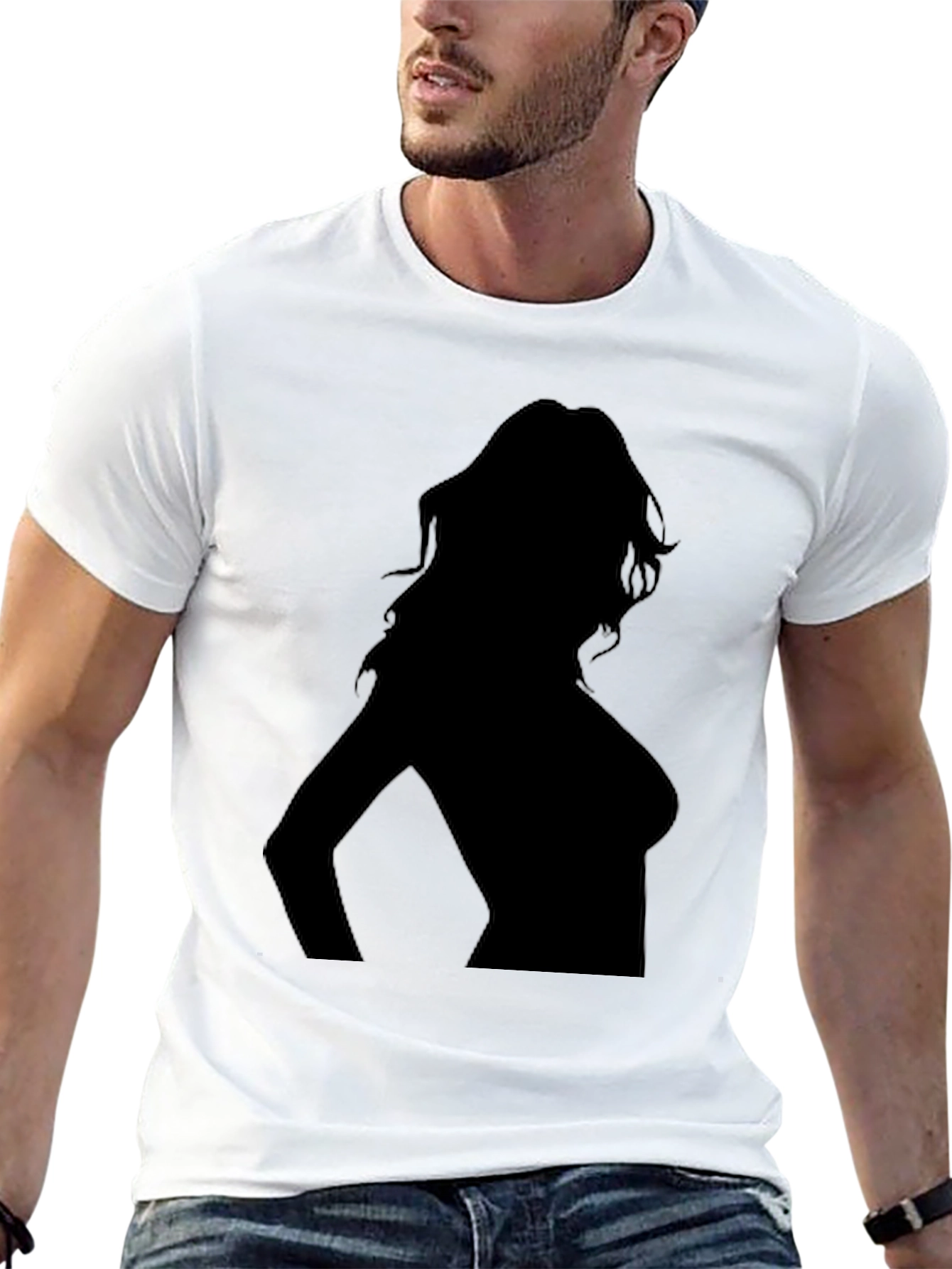 Silhouette Tee - Sleek Black T-Shirt