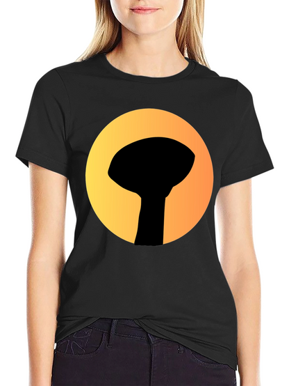 Graphic Tee: Silhouette Water Tower Art T-Shirt