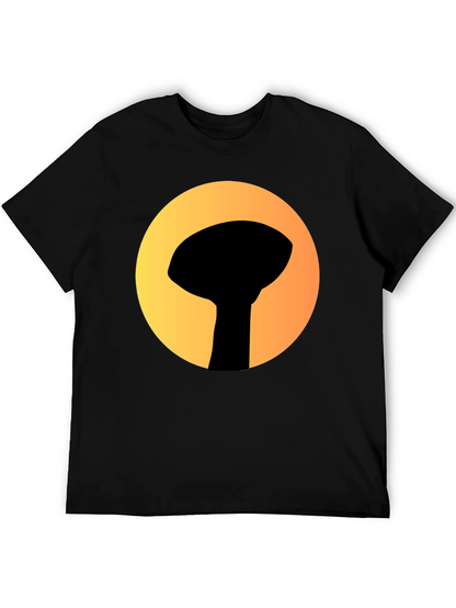 Graphic Tee: Silhouette Water Tower Art T-Shirt