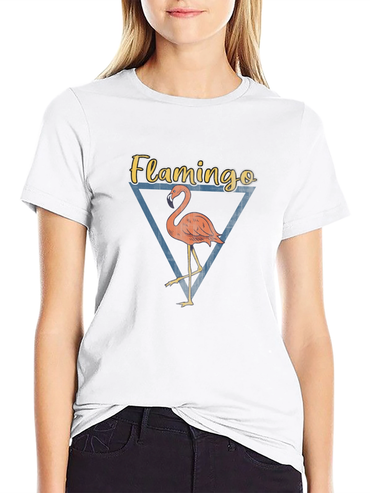 Flamingo Graphic Tee - Mens Black T-Shirt