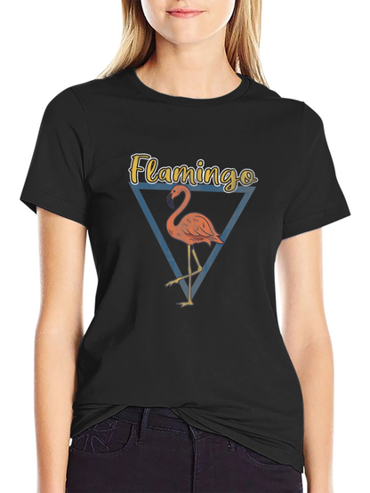 Flamingo Graphic Tee - Mens Black T-Shirt