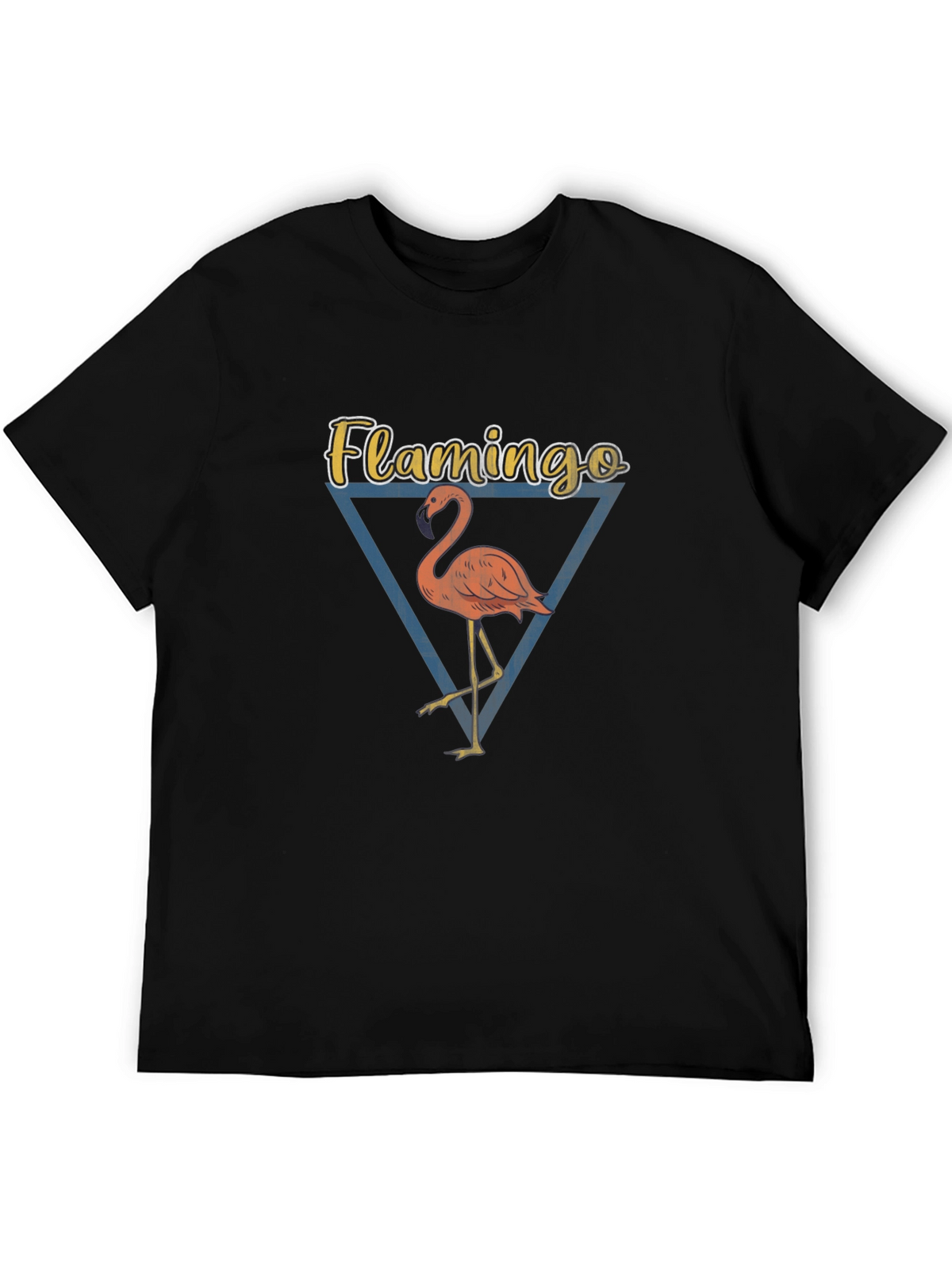 Flamingo Graphic Tee - Mens Black T-Shirt