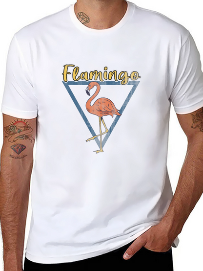 Flamingo Graphic Tee - Mens Black T-Shirt