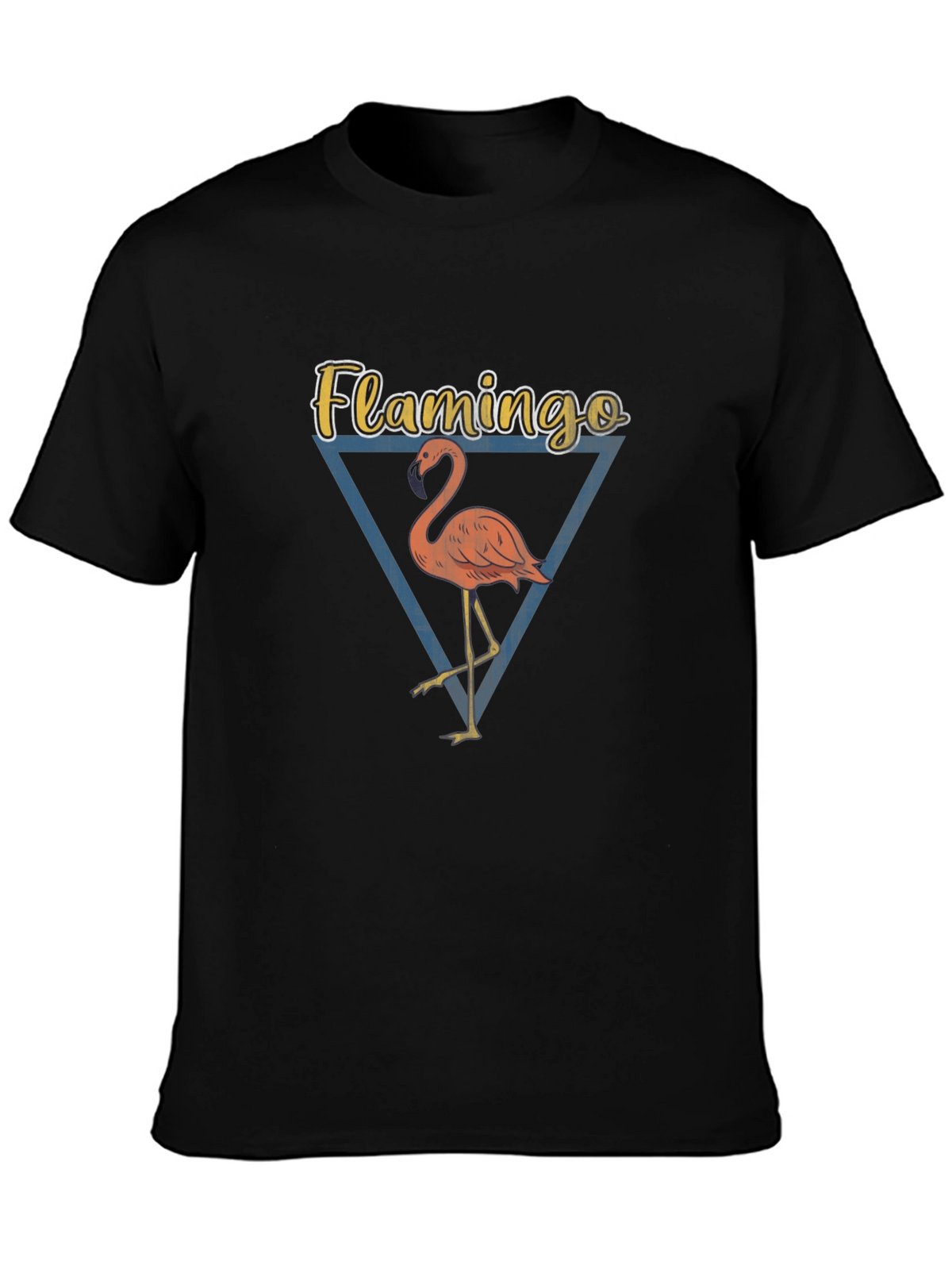 Flamingo Graphic Tee - Mens Black T-Shirt