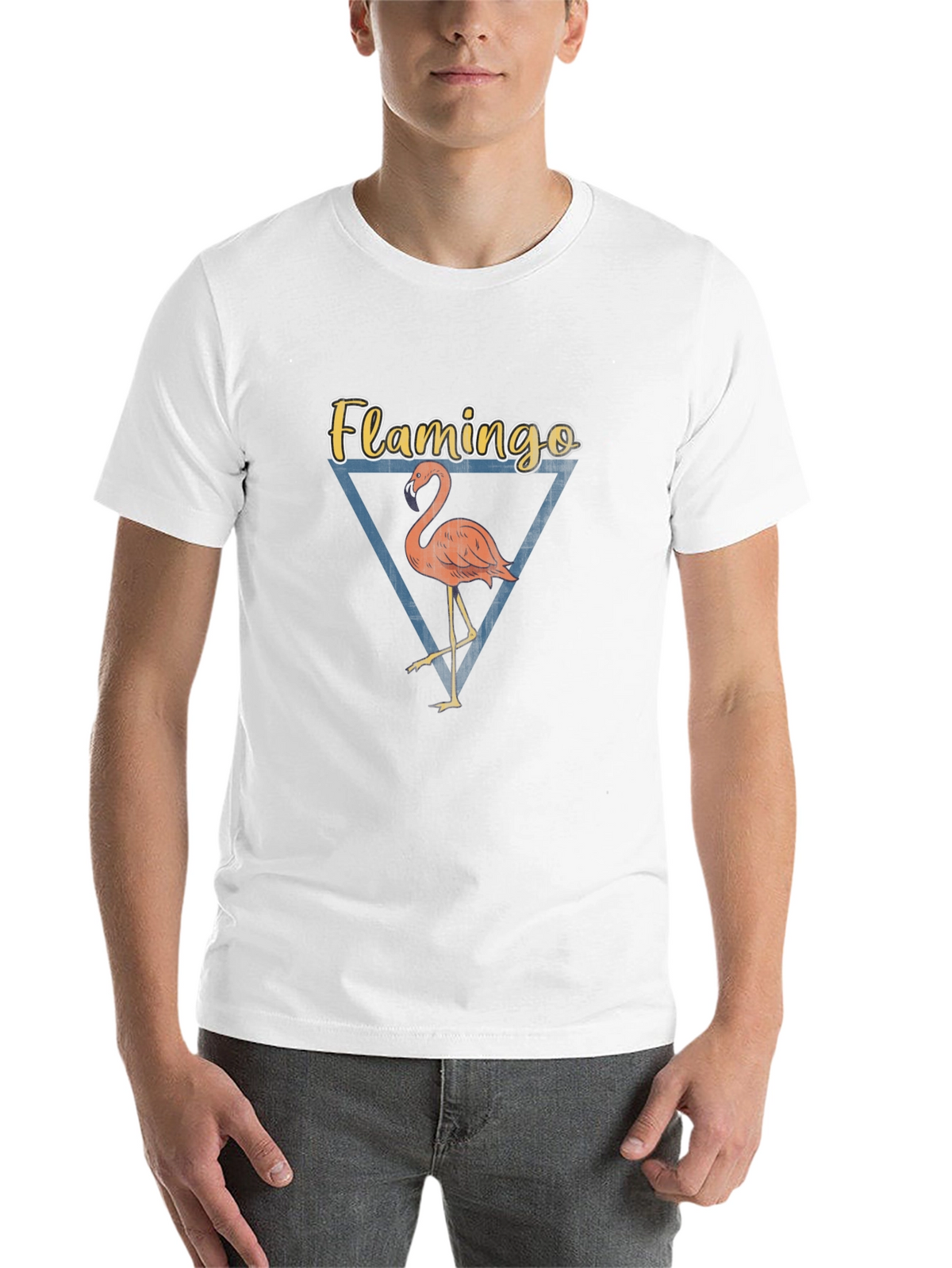 Flamingo Graphic Tee - Mens Black T-Shirt