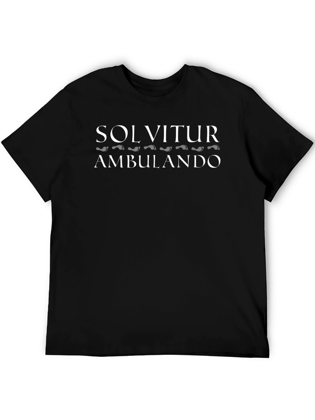 Solvitur Ambulando Black Graphic Tee