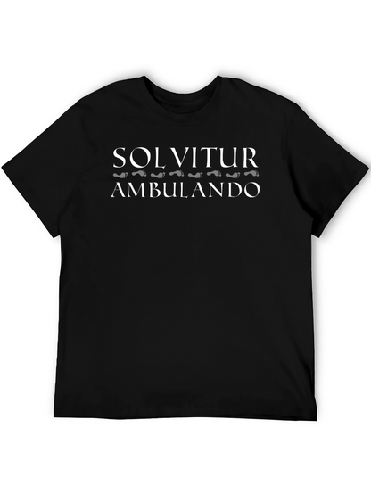 Solvitur Ambulando Black Graphic Tee