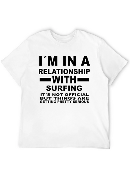 Surfing Relationship Graphic Tee - Funny Novelty Shirt