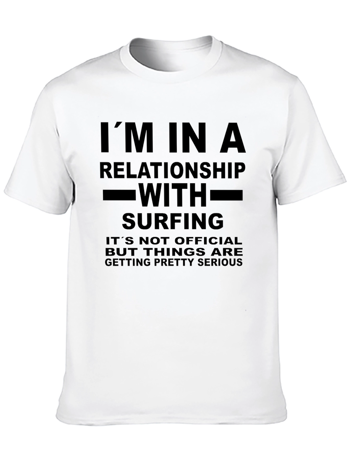 Surfing Relationship Graphic Tee - Funny Novelty Shirt