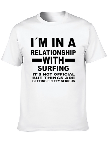 Surfing Relationship Graphic Tee - Funny Novelty Shirt