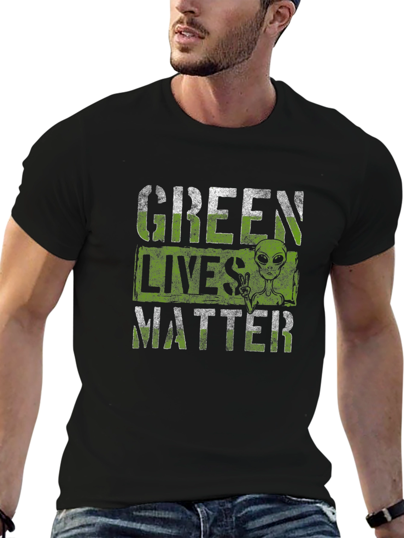 Green Lives Matter Alien T-Shirt