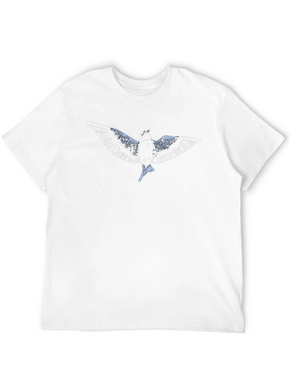 Flying Bird Graphic Black T-Shirt