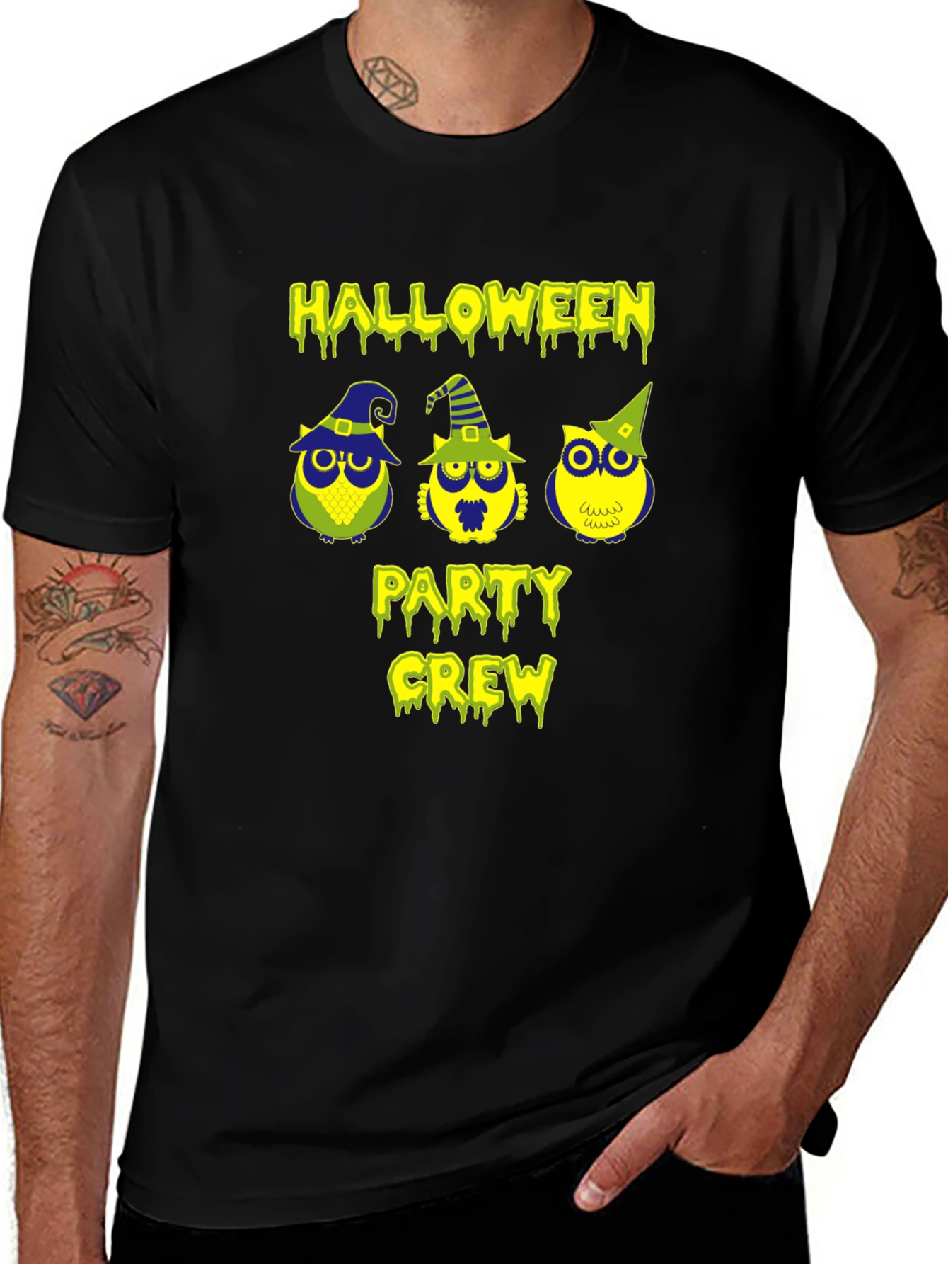 Halloween Party Crew Owl T-Shirt