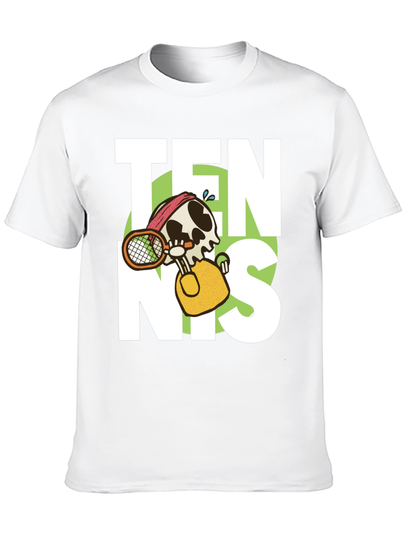 Tennis Skeleton Graphic T-Shirt