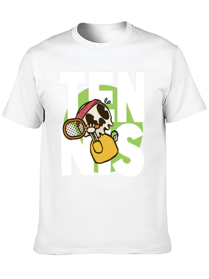 Tennis Skeleton Graphic T-Shirt