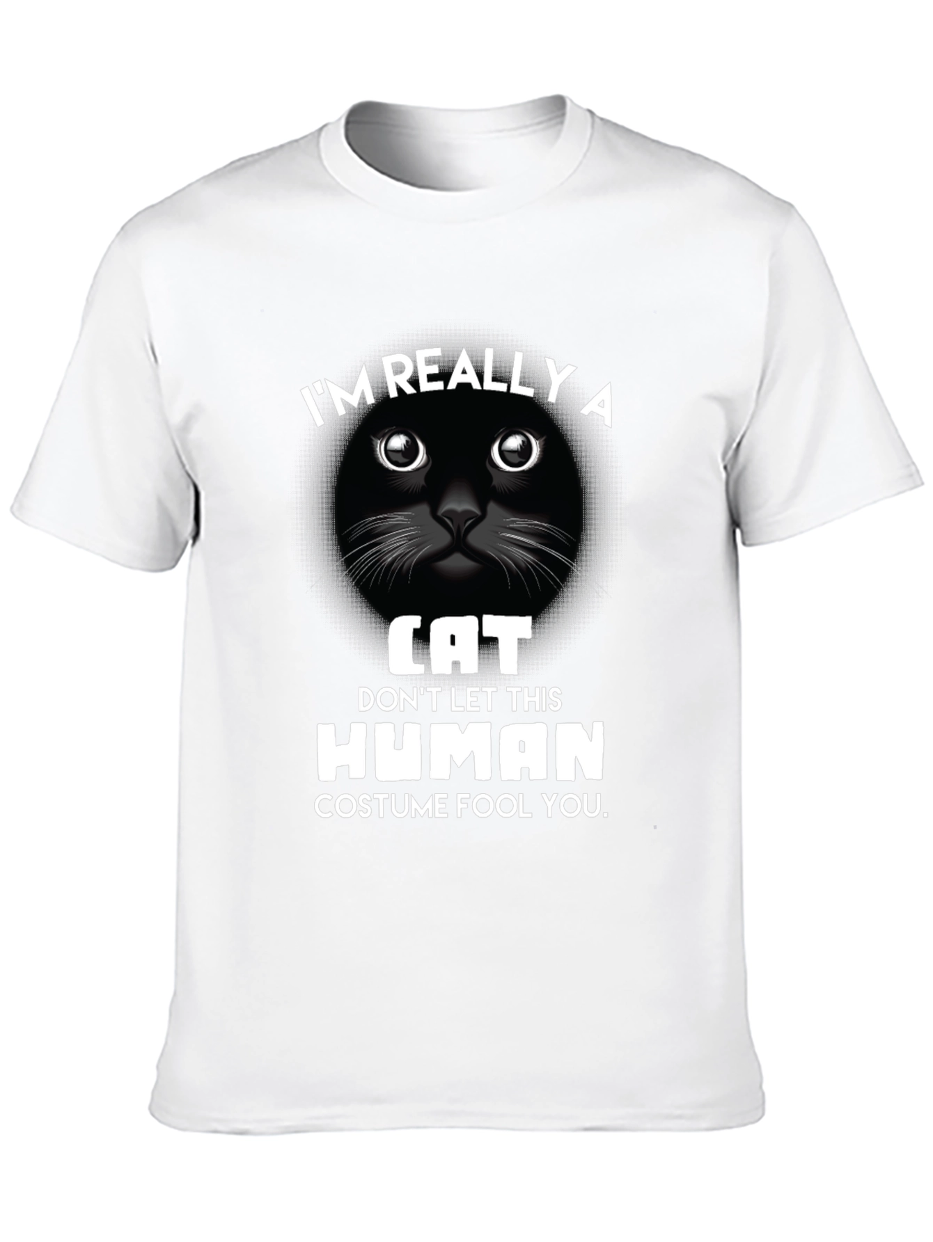 Im Really A Cat T-Shirt Funny Costume Tee