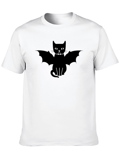 Bat Cat T-Shirt - Spooky Halloween Tee