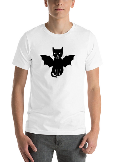 Bat Cat T-Shirt - Spooky Halloween Tee