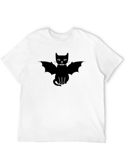 Bat Cat T-Shirt - Spooky Halloween Tee