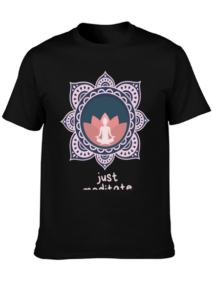 Just Meditate Graphic Tee - Relaxed Fit