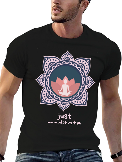Just Meditate Graphic Tee - Relaxed Fit