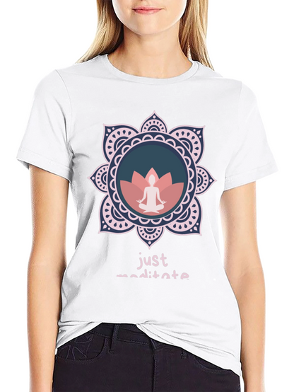 Just Meditate Graphic Tee - Relaxed Fit