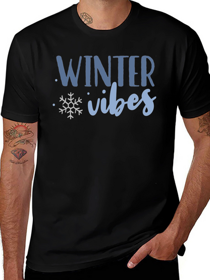 Winter Vibes Graphic Tee - Cozy Holiday Shirt