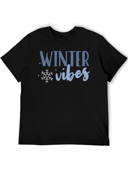Winter Vibes Graphic Tee - Cozy Holiday Shirt