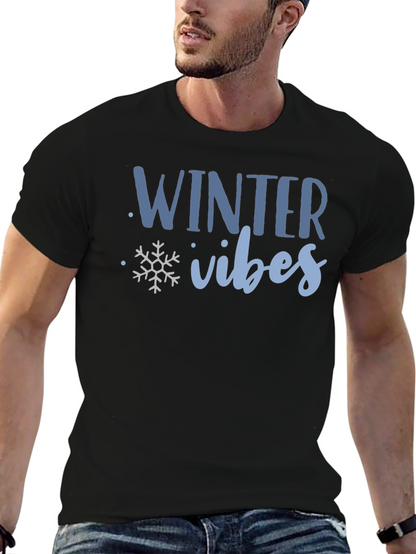 Winter Vibes Graphic Tee - Cozy Holiday Shirt