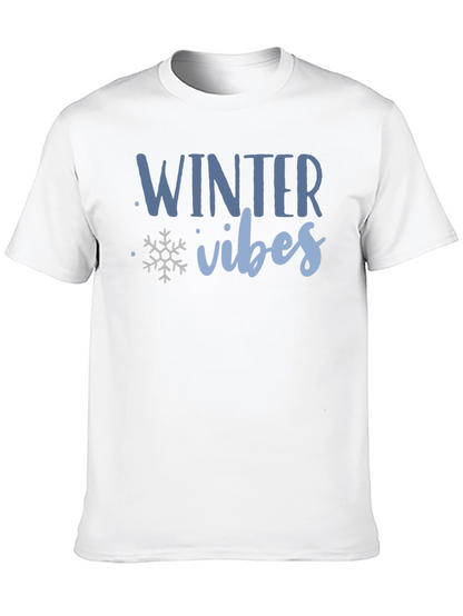 Winter Vibes Graphic Tee - Cozy Holiday Shirt